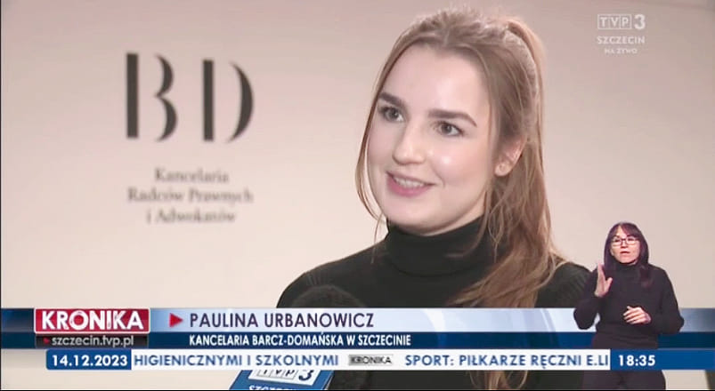 Wystąpienie apl. adw. Pauliny Urbanowicz w&nbsp;„Kronice” – wyrok TSUE ws. kredytów frankowych