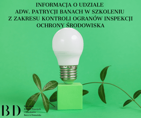 INFORMACJA O UDZIALE W SZKOLENIU Z ZAKRESU KONTROLI OGRANÓW IS